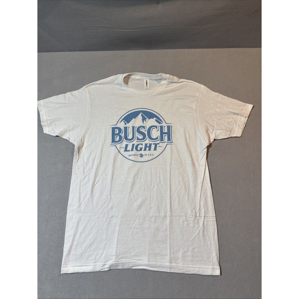Busch Light White Shirt Size Large